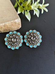 Enamel Floral Style Stud Earring | Dynamic Jewelove