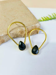 Mystical Drop Golden Earrings | Dynamic Jewelove