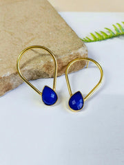 Mystical Drop Golden Earrings | Dynamic Jewelove