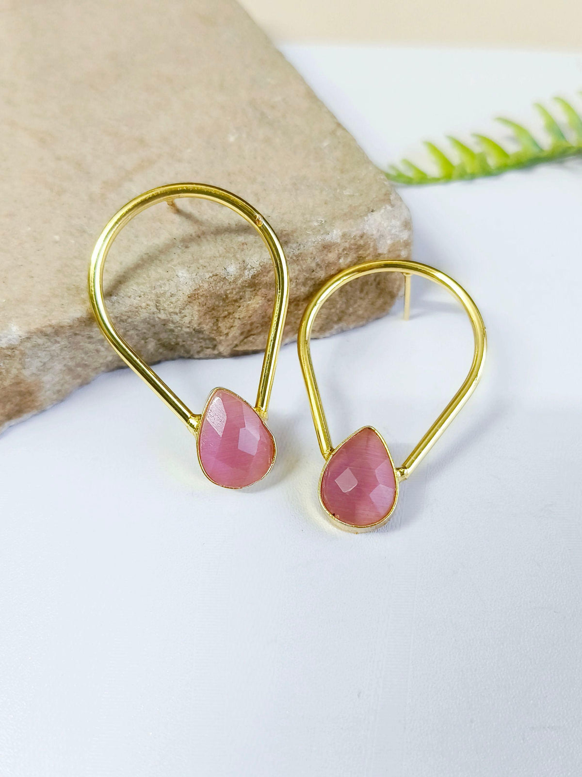 Mystical Drop Golden Earrings | Dynamic Jewelove