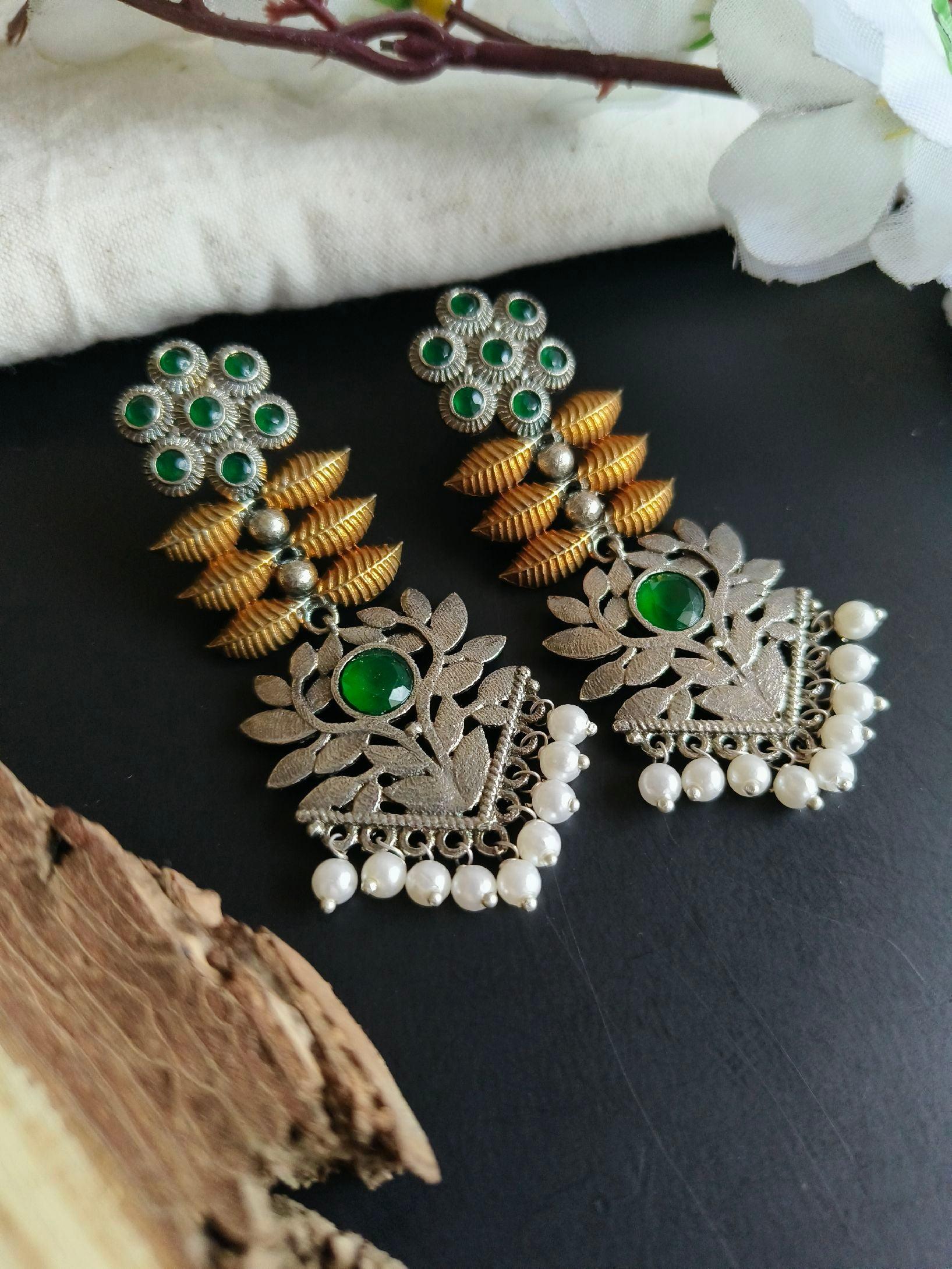 Oxidised Jhumka