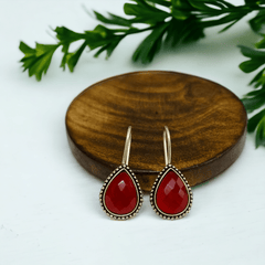 Drop Oxidized Hook Earrings | Dynamic Jewelove