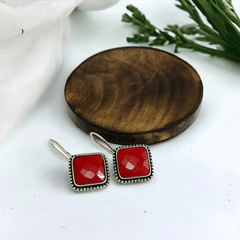 Monalisa Stone Oxidised Earrings | Dynamic Jewelove