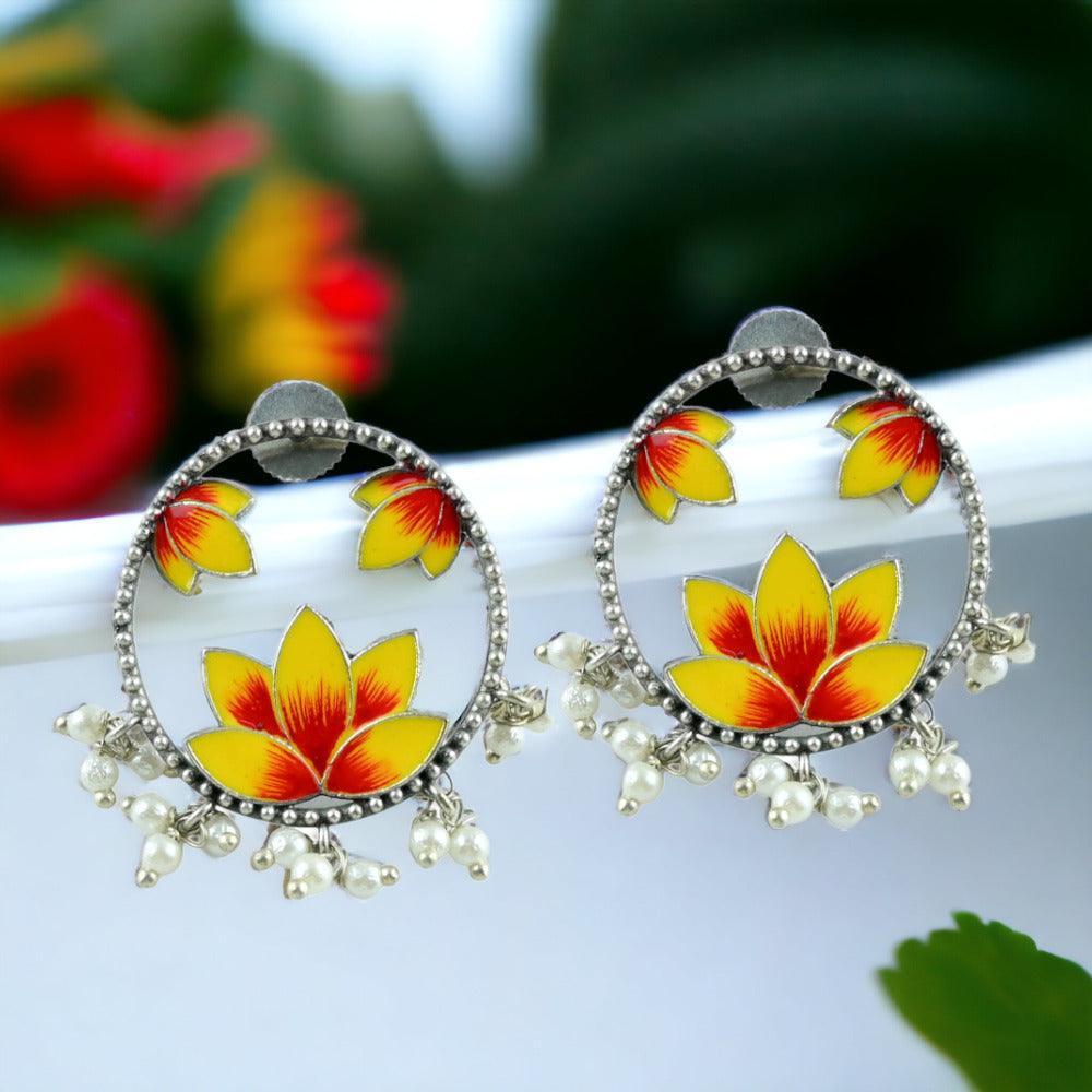 enamel earrings