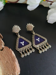 Trengle Style Enamel Earrings | Dynamic Jewelove