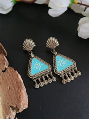 Trengle Style Enamel Earrings | Dynamic Jewelove