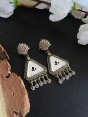 Trengle Style Enamel Earrings | Dynamic Jewelove