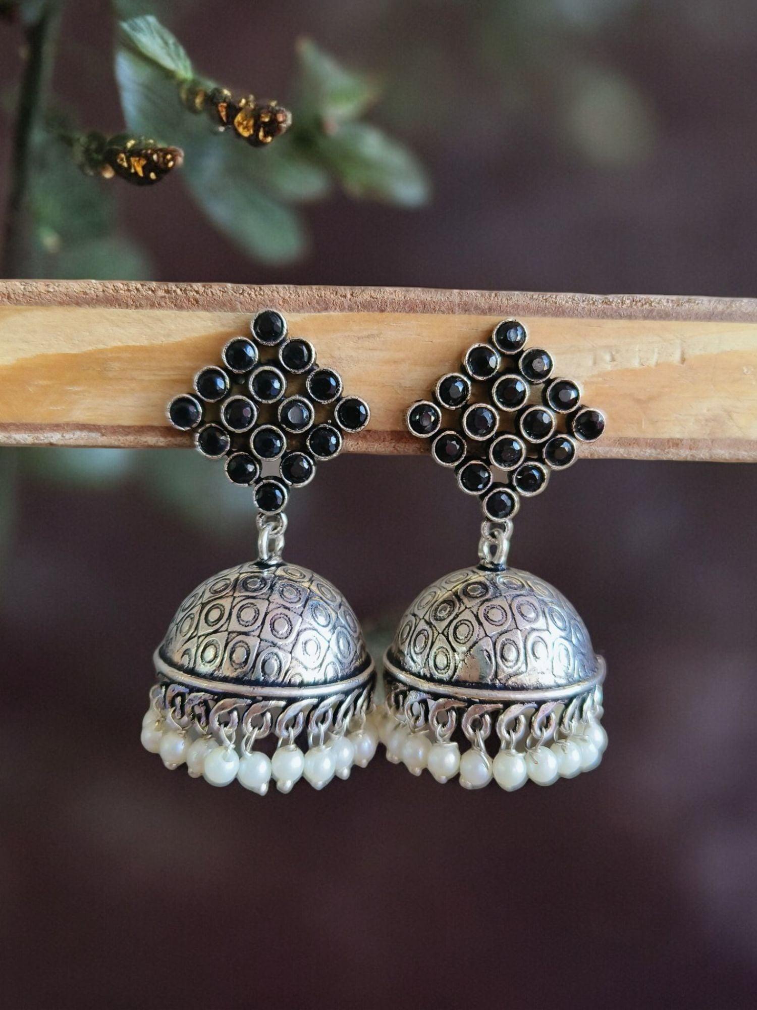 oxidized jewellery earrings