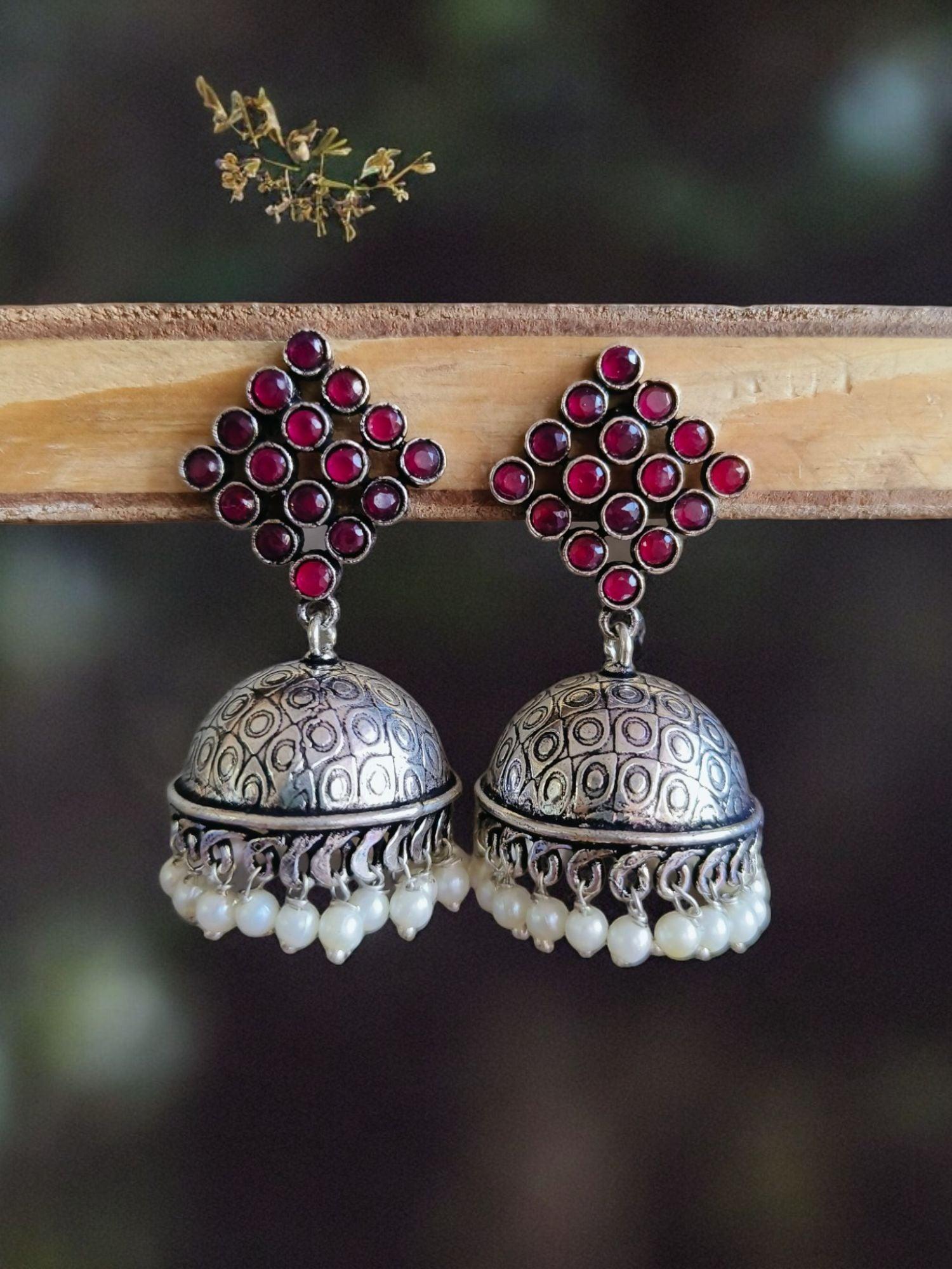 oxidized jewellery earrings