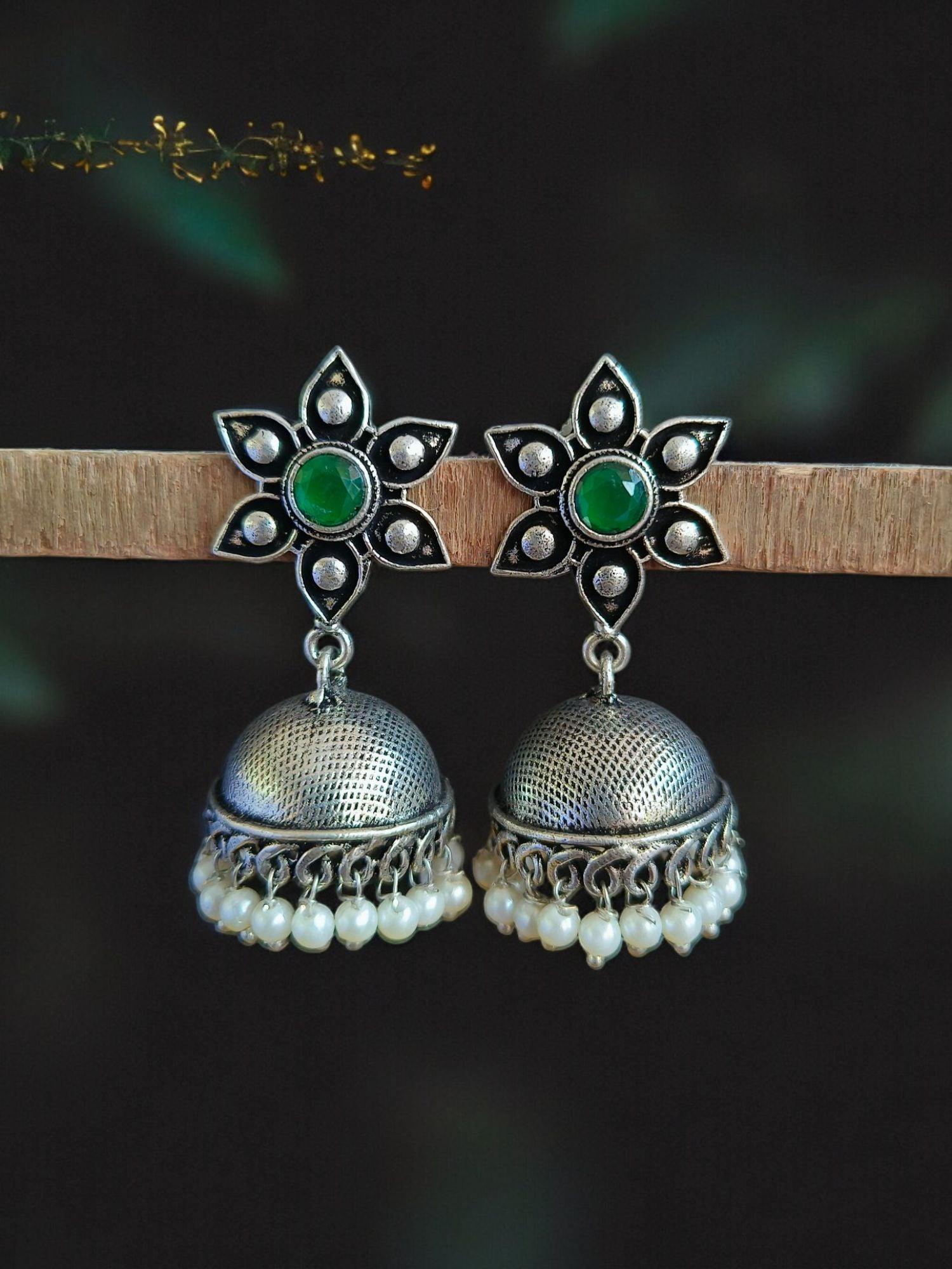 Oxidised Jhumka