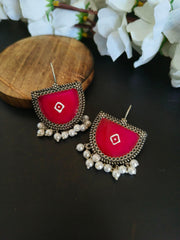 Meenakari Oxidized Earrings