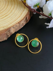 Golden Daily Wear Earrings | Dynamic Jewelove