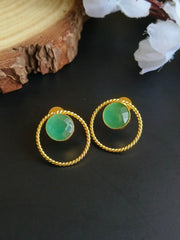 Golden Daily Wear Earrings | Dynamic Jewelove