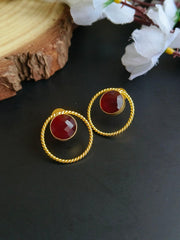 Golden Daily Wear Earrings | Dynamic Jewelove