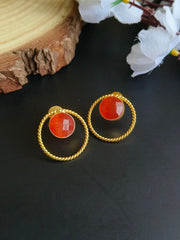 Golden Daily Wear Earrings | Dynamic Jewelove