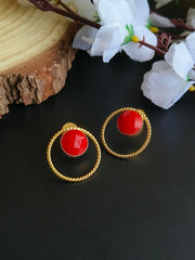 Golden Daily Wear Earrings | Dynamic Jewelove