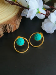 Golden Daily Wear Earrings | Dynamic Jewelove