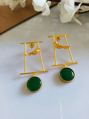 Golden Dangler Earrings