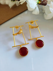 Golden Dangler Earrings