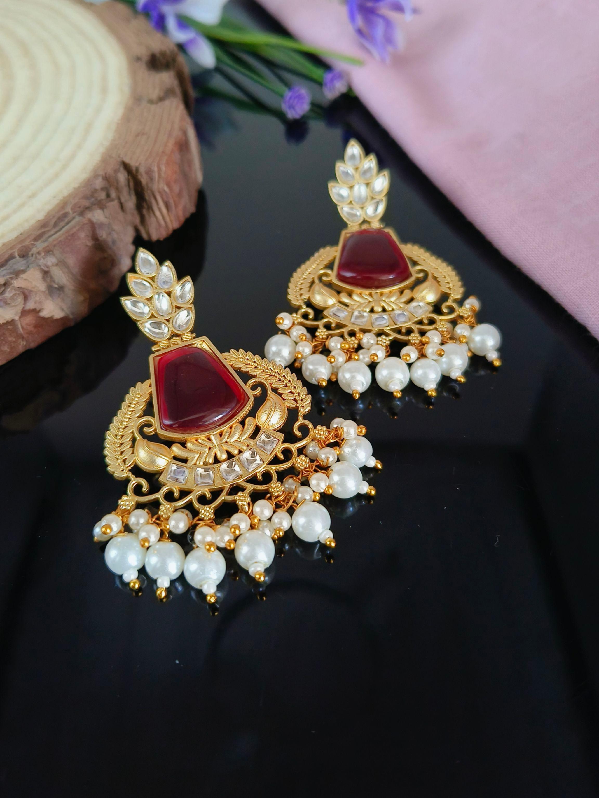 Golden Dangler Earrings