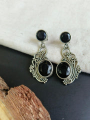 Victorian Oxidised Dangler Earrings | Dynamic Jewelove