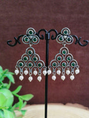 Oxidized Dangler Earrings