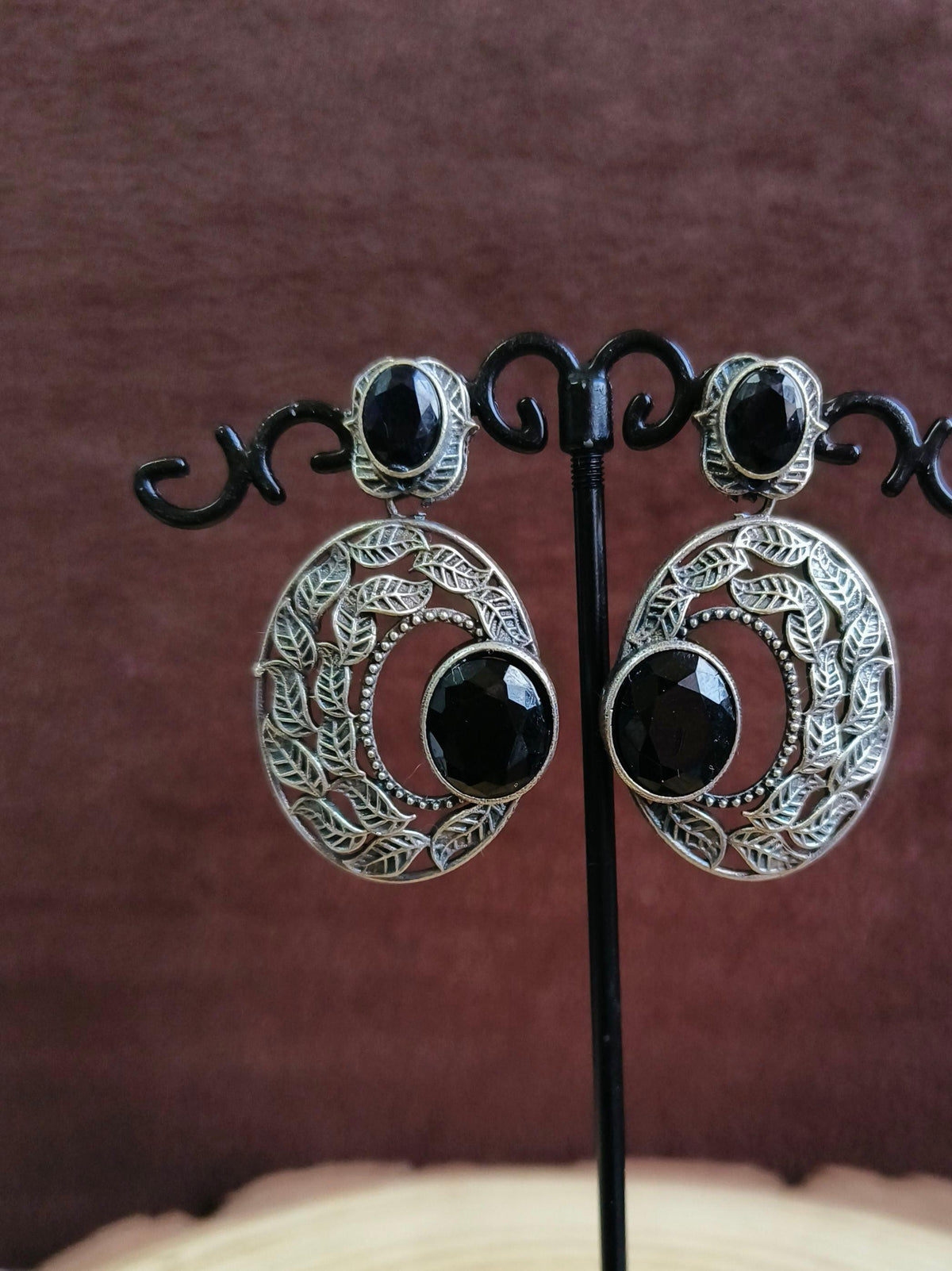 Oxidized Dangler Earrings