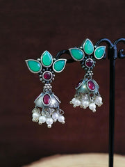 Oxidised Pearl Jhumki