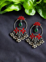 Lotus Chandbali Earrings | Dynamic Jewelove