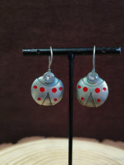 Stone Oxidised Hook Earrings | Dynamic Jewelove