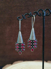 Oxidised Hook Earrings 