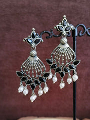 Oxidised Dangler Earrings