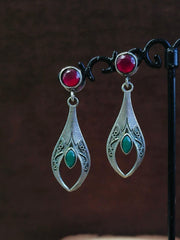 Oxidised Dangler Earrings