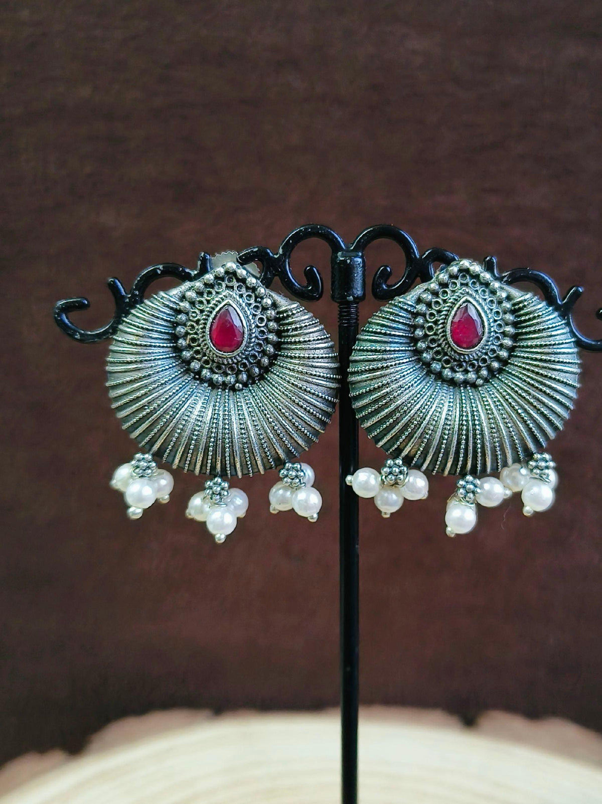 Oxidised dangler Earrings