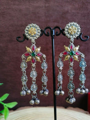 Traditional Oxidized Dangler Earrings | Dynamic Jewelove