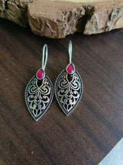 Oxidised Hook Earrings