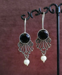 Stone Studded Hook Earrings | Dynamic Jewelove