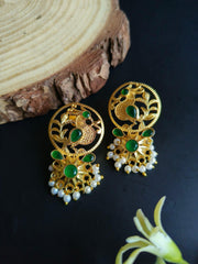 Royal Pearl Gold Earrings | Dynamic Jewelove