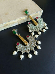 Oxidized Dangler Earrings