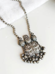 Elegant Silver Look-Alike Chain Pendant | Dynamic Jewelove