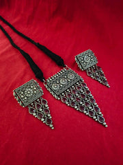 Oxidized Thread Necklace for Navratri Vibes | Dynamic Jewelove