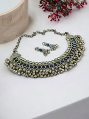 Oxidised Ghungroo  Navratri Necklace Set | Dynamic Jewelove