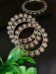 Antique Coin-Style German Silver Bangles | Dynamic Jewelove