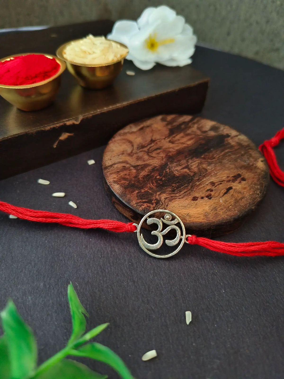 Silver Look Om Symbol Rakhi | Dynamic Jewelove