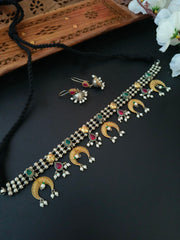 Pearl Oxidized Necklace | Dynamic Jewelove