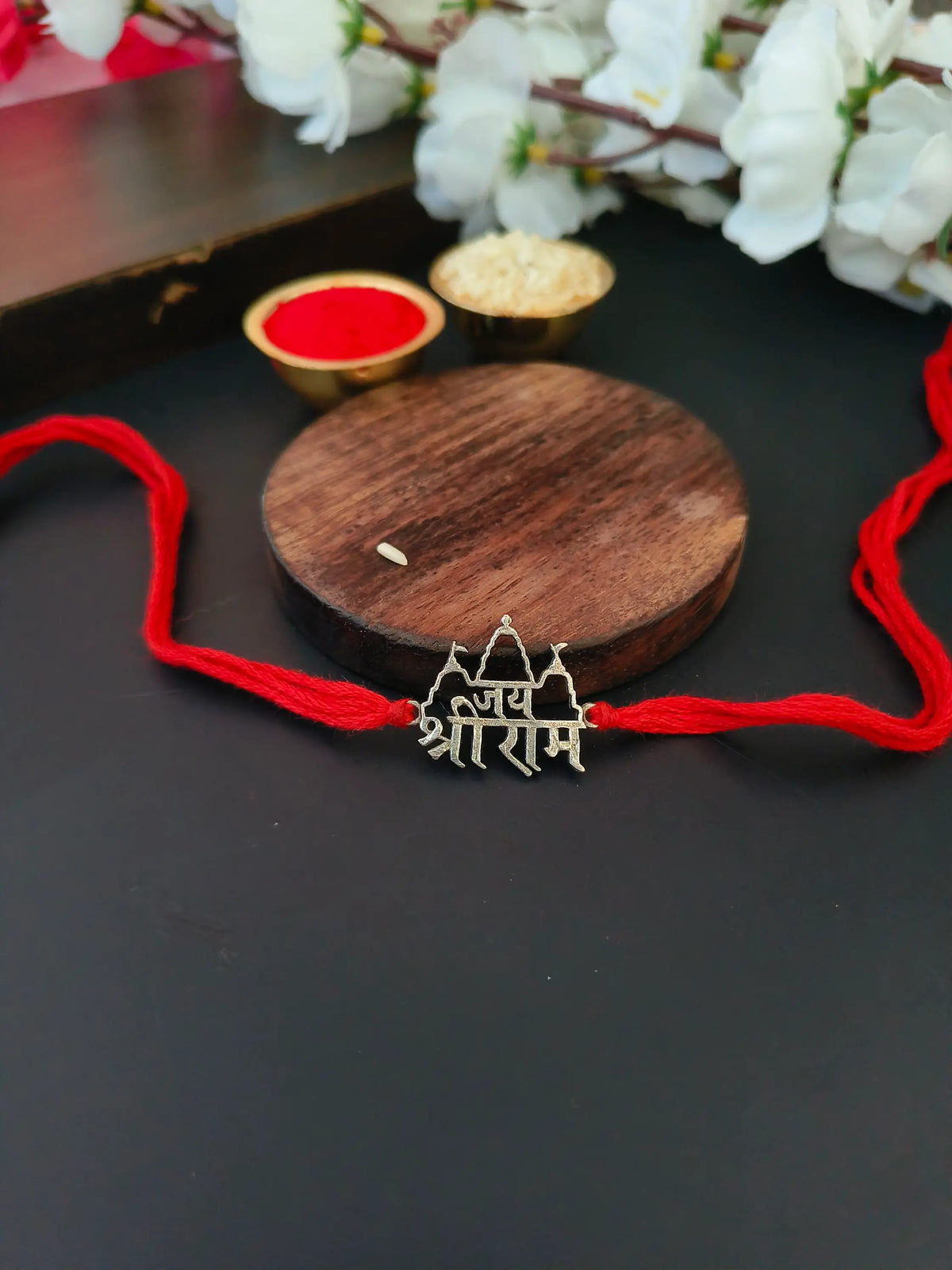 Trendy Ram Temple Rakhi with Divine Detailing | Dynamic Jewelove