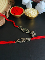 Om Trishul Bhaiya Bhabhi Rakhi Set | Dynamic Jewelove