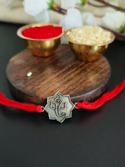 925 Silver Ganesha Rakhi for Men & Kids | Dynamic Jewelove