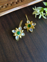 Elegant Golden Hook Earrings for Daily Wear | Dynamic Jewelove