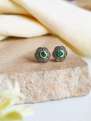 Silver Replica Floral Stud Earrings for Effortless Daily Elegance | Dynamic Jewelove